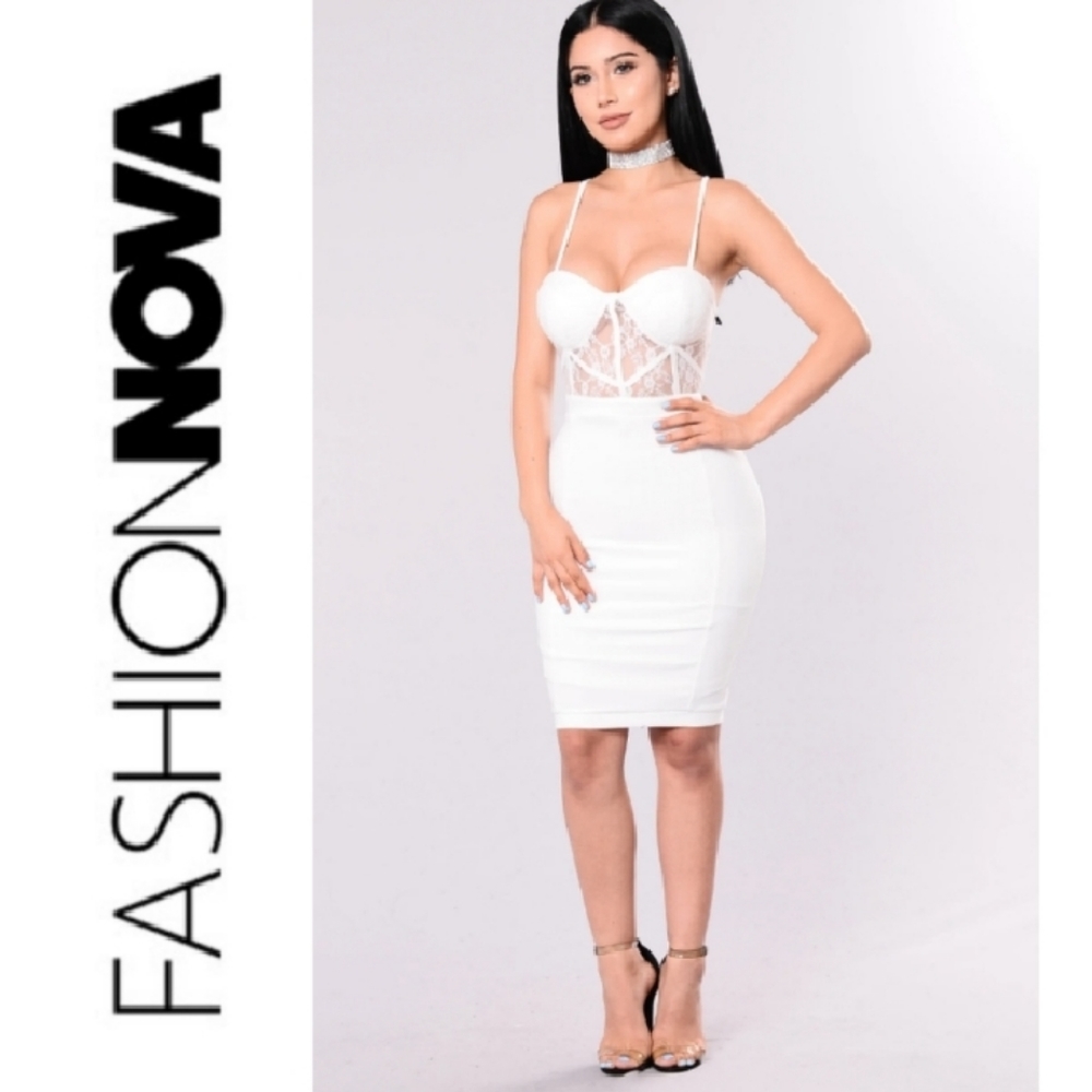 FASHION NOVA FOCUSED ON YOU DRESS